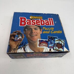1988 Donruss Baseball Puzzle and Cards Wax Box 24 Unopened Packs Stan Musial